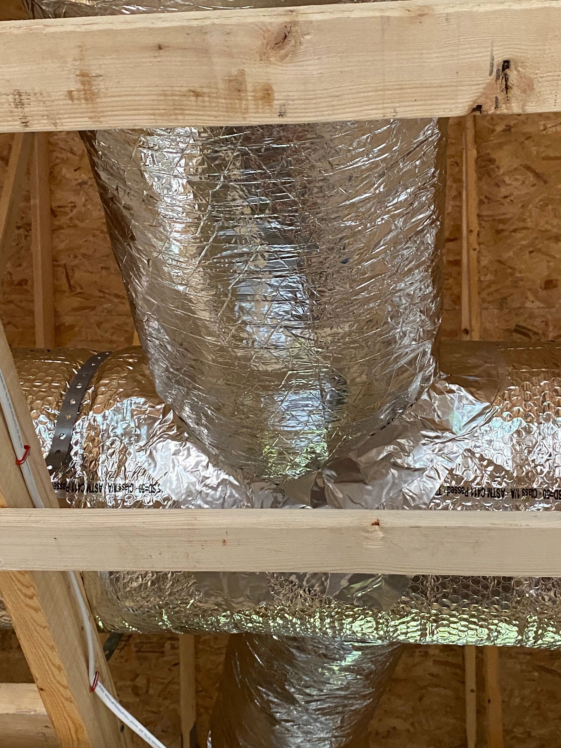 Interior framing insulation construction
